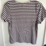 Levi's  Striped Ribbed T-Shirt Top, Pink, Navy, White, Casual, Everyday Photo 3