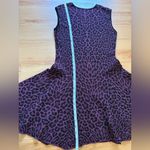 RVN | Dresses | Rvn Burgundy Leopard Print Mini Dress Sz Large Black Photo 4