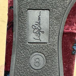 Sam Edelman Embellished Ballet Flats Size 8 Burgundy Pearl Studded Shoes Red Photo 6