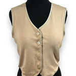 The Limited Vintage  Vest Womens‎ Medium Beige Photo 0