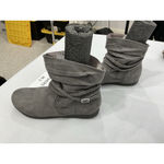 Womans Arizona Jeans Kansas Ankle Boots 6.5 M Gray Pull On Strappy Flat Heel Photo 2