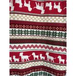 Christmas Theme Pull On Ribbed Loungewear Pajama Pants Women's Small NWOT Red Photo 4