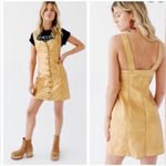 Free People Gold Leather Mini Dress Size 2 New w/Tag Retail $300 Photo 14
