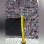 Halogen  colorful black tweed midi pencil skirt woman’s 6 EUC Photo 7