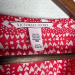 Victoria's Secret  Red White Heart Print Kimono Cover Up Robe One Size Photo 2