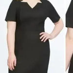 Eloquii New! Sheath Dress with Cut Out star Neckline exposed zipper, size 22 Photo 0