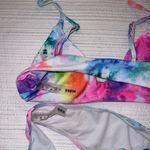 SheIn Tie Dye Pink and Blue Two Piece Bikini Bathing Suit NWOT Photo 2