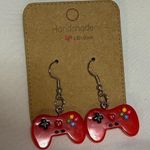 Handmade  Red Game Controller Earrings Photo 0