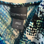 Covington  Maxi Dress 1X Sleeveless Plus Size Stretch Abstract Photo 2