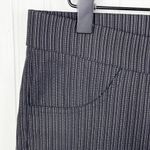 Valerie Stevens Women's Black Pinstripe Stretch Skinny Legging Pants Size 10 Photo 3