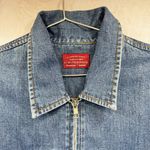 The Limited Vintage 90s Y2K  Jeans Denim Trucker Jacket Zip Front 100% Cotton Photo 2