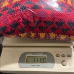 Vintage Margules women’s medium knit sweater shoulder pads tribal Aztec design Blue Photo 8