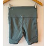 Aerie  Chill. Play. Move Activewear Pockets Mesh Biker Short Green Women's Medium Photo 2