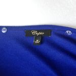 cupio  Royal Blue Long-Sleeve Scoop Sweater with Black Chevron Scarf Medium Photo 6