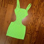 Lovers + Friends In My Moment Mini Dress Size XS Bodycon Cutouts Neon Green Photo 1
