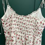 Abercrombie & Fitch Abercrombie Cherry Adjustable Tank Top White Mini Dress Tie Strap Tank Sundress Photo 7