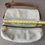 Fossil  Explorer Flap Foldover Hobo Light blue Leather Slouch Shoulder Bag Photo 14
