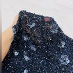 Anthropologie BHLDN Adrianna Papell Petaluma Sequin Dress Size 12 Navy NWT $250 Photo 9