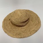 San Diego Womens Eco Friendly Straw Beach Hat Wide Brim Bow Tie OS Brown Photo 2