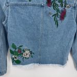 H&M x Coachella Festival Jean Jacket Womens 4 Blue Denim Embroidered NEW Photo 9