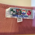 India Boutique Dusty Pink Ruffle Bottom Cotton Dress One Size Size undefined Photo 2