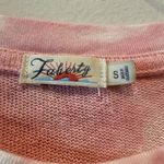Faherty  Didion organic hemp/cotton pink and white tie dye size small Photo 4