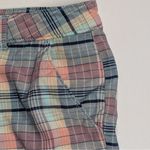Dockers  Plaid Shorts Preppy Golf Womens Size 4 Pink Blue Photo 5