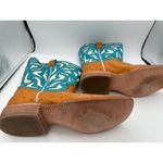 Women’s Caboots Custom Made Wide Calf Cowboy Boots Size 10 Brown Photo 6