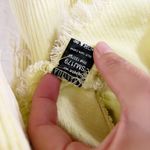 POL Cropped Yellow Corduroy Cutoff Jacket Photo 5