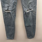 American Eagle  Light Wash Distressed Mid Rise Ankle Skinny Jeans Size‎ 2 Short Photo 2