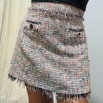 Zara Women Basic Tweed Skirt Mini A Photo 0