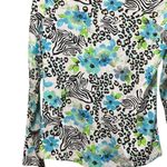 IBKUL Eva Polo Zip Top Peri Long Sleeve Golf Shirt Womens UPF 50 size XS Blue Photo 8