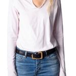 Zadig & Voltaire Women’s Tunisien Skull Strass Beaded Henley White Cotton Top Photo 2