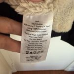 Eddie Bauer Women's Medium Black Sherpa Open Front. Hoodie Sweater Pockets Soft Photo 6