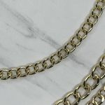 Chunky Draped Gold Tone Chain Link Belt Adjustable Y2K One Size OS ✨ Photo 10