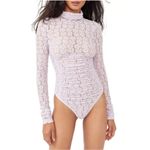 Free People Intimately  Lavender Day N Night Lace Bodysuit, Size L EXCELLENT Photo 8