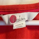 Boden Womens Jessie Jersey Knit Dress Size 8 Stretch Floral Pockets Midi Coral Orange Photo 3