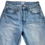 Princess Polly PP Denim Fairmount Straight Leg Jean Light Wash‎ Blue Ripped Knee Jeans 6 Photo 10