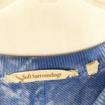 Soft Surroundings XS Sweatshirt Top Blue Tie Dye Jersey Knit Long Sleeve 1263 Photo 6