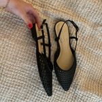 Jessica Simpson Black Leather Slingback Flats Photo 1