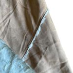 Womens Faux Suede Open Front Vest Size M Brown w/Sherpa Lining Raw Hem W/ Pocket Size M Photo 4