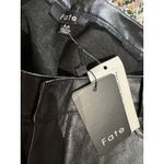 NEW FATE Biker Black FAUX LEATHER Shorts Size MEDIUM Photo 2