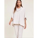 Barefoot Dreams CozyChic Ultra Lite Poncho Women's L/XL Cowl Neck Sand Dune Photo 10