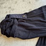 Cable & Gauge  /  Womens Button Down Shirt Studded Collar 3/4 sleeve / black Photo 6