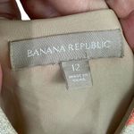 Banana Republic  Striped Linen Pleated Dress Size 12 Photo 6