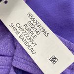 California Waves NWT Shimmery Metallic Bandeau Bikini Top Purple Plus Size 12 Photo 9
