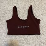 Balance Athletica  vitality brown sport bra size small Photo 1