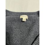 Crippen Womens Navy Blue V Neck 100% Cotton Long‎ Sleeve Textured Knit Sweater M Size M Photo 3