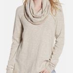 Free People  Beach Long Sleeve Top Size Small Beige Cowl Neck Medium Boho Photo 0