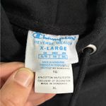 Champion  Reverse Weave Hoodie Womens XL Chain Stitch Logo Black Pink Sweatshirt Photo 2